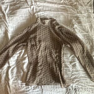 Long sleeeve Zara mock neck top